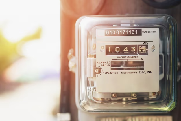 Close-up of an electric meter